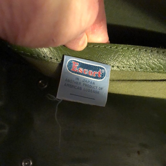 Olive Green Leather Shoulder Bag - Picture 9 of 9